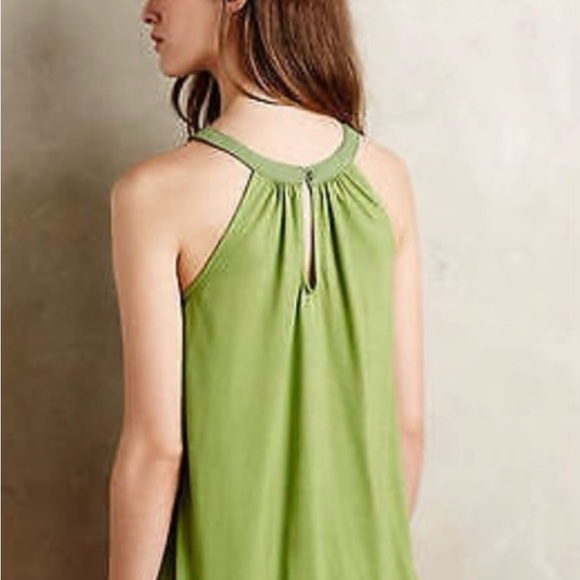 Anthropologie Sunday in Brooklyn comfortable and elegant green tank/blouse - Picture 3 of 8